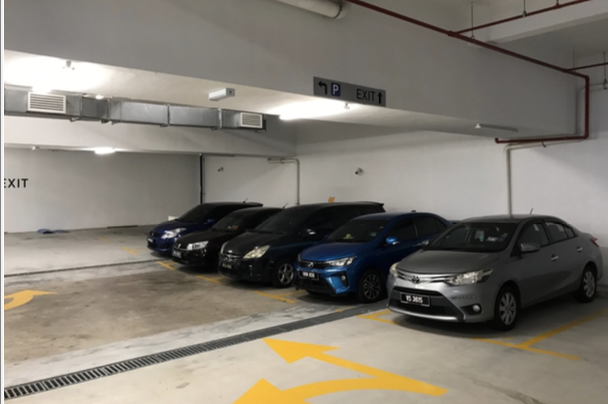 Basement Parking at Hair Library
