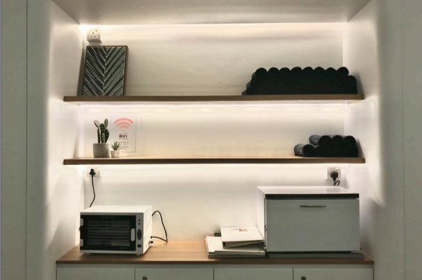 Towel & Utility Area at Hair Library