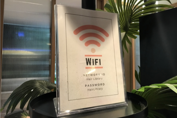 Complimentary Wi-Fi at Hair Library